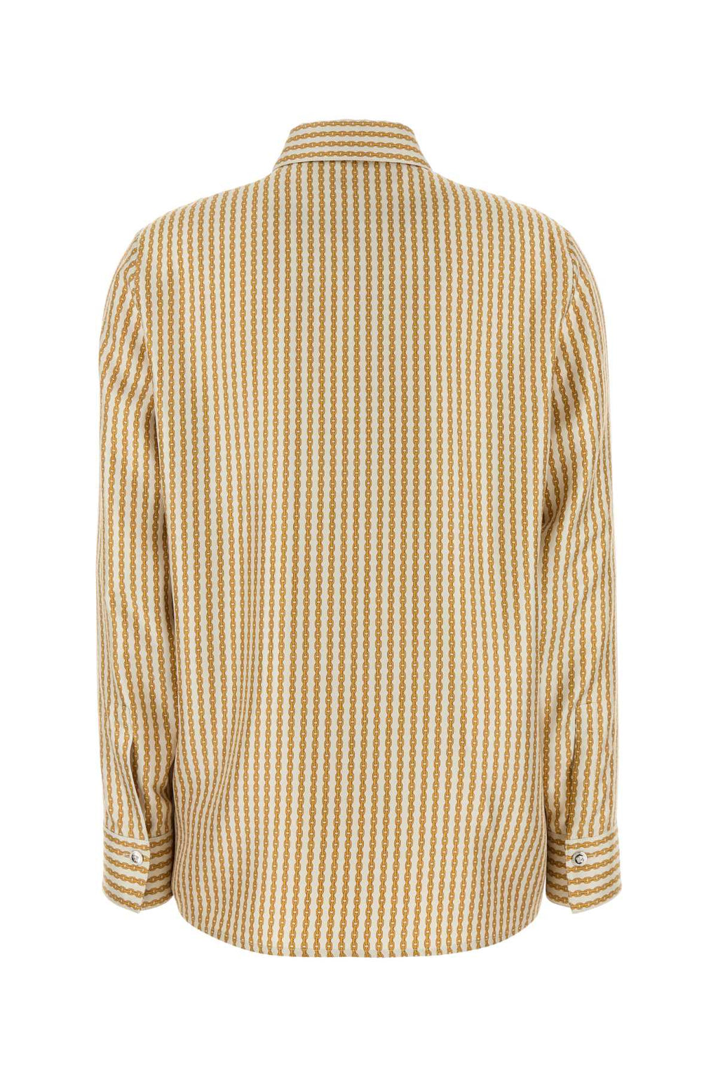 Versace Women Printed Silk Dress Shirt