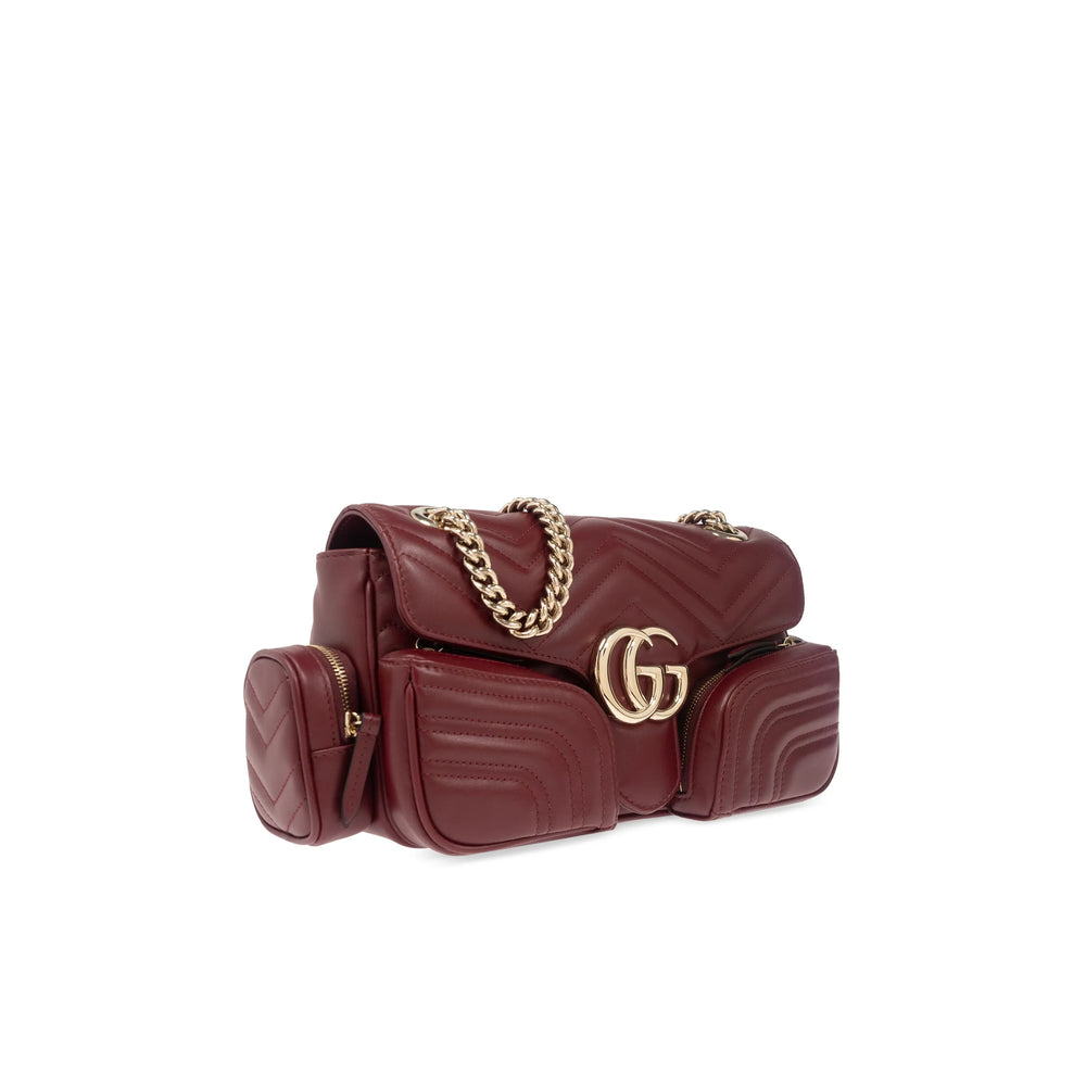 Gucci Women Cardinal Red Shoulder Bag