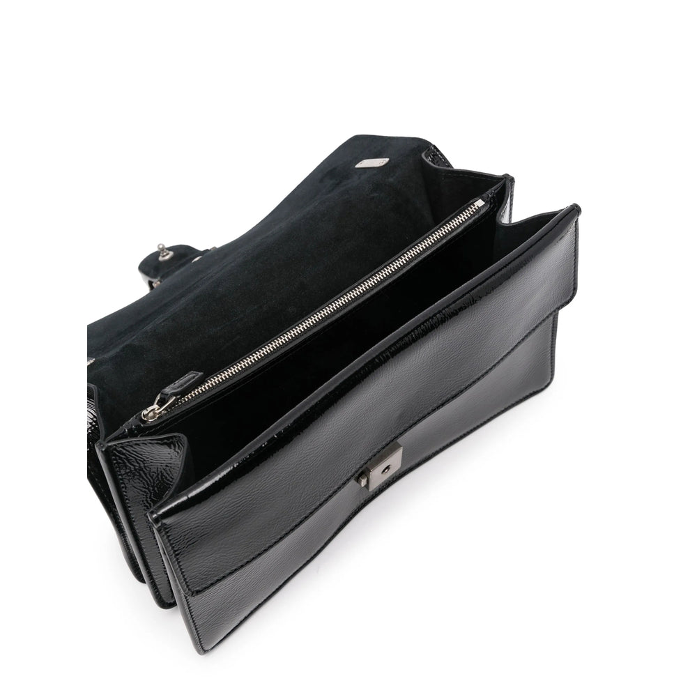 Gucci Women Black Calf Leather Shoulder Bag