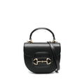 Gucci Women Black Horsebit Tote Bags
