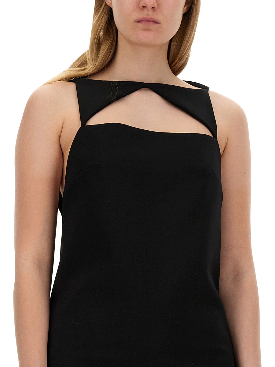 Versace Women Wool Blend Straight Mini Dress